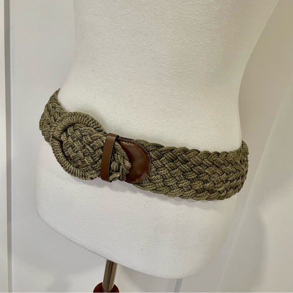 Vintage Accessories Vintage Braided Rope Jute Belt Poshmark